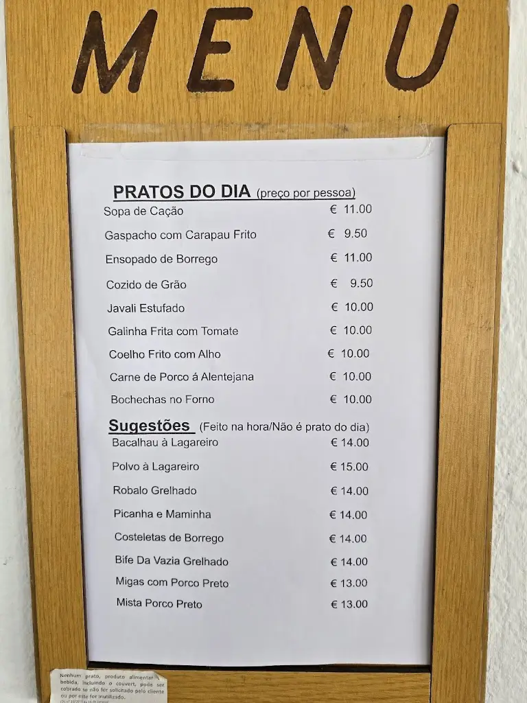 Menu_Restaurante Pizzaria A Paragem_Minas de São Domingos_immagine_3