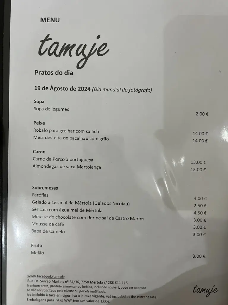 Menu_Tamuje_Minas de São Domingos_imagen_4