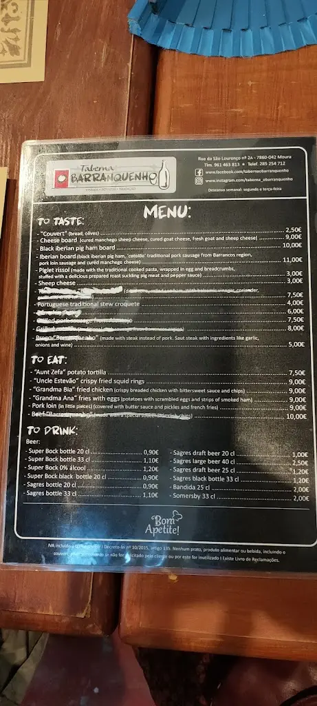 Menu_O Barranquenho_Moura_immagine_4