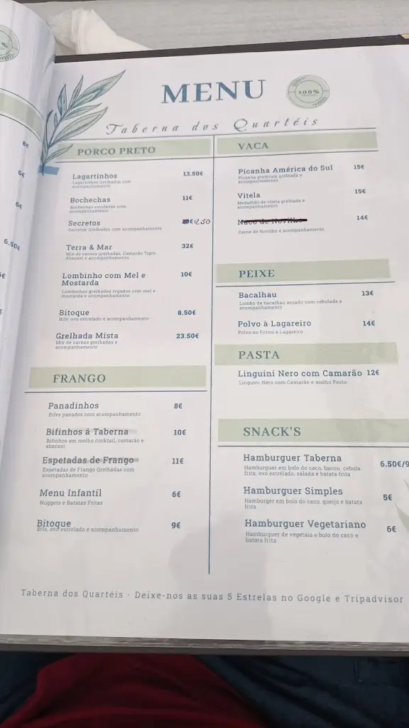 Menu_Taberna dos Quartéis_Moura_immagine_1