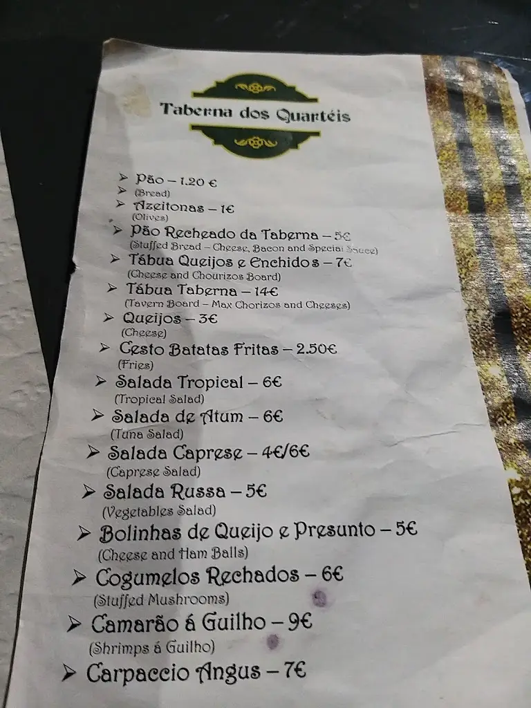 Menu_Taberna dos Quartéis_Moura_immagine_3
