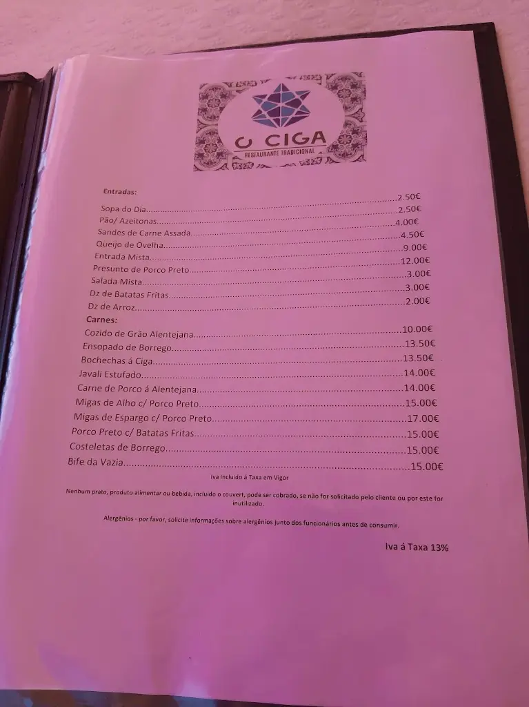 Menu_O Ciga_Mértola_immagine_1