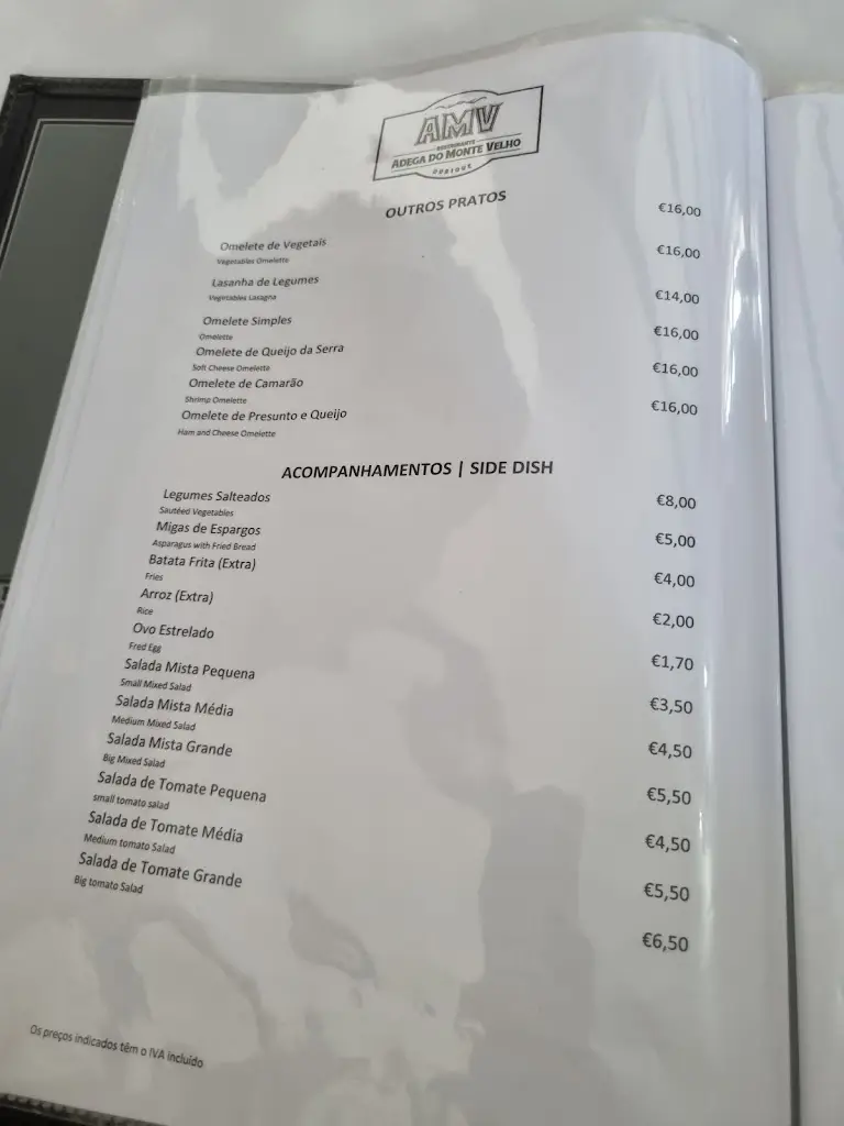 Menu_Restaurante Adega do Monte Velho_Ourique_immagine_1