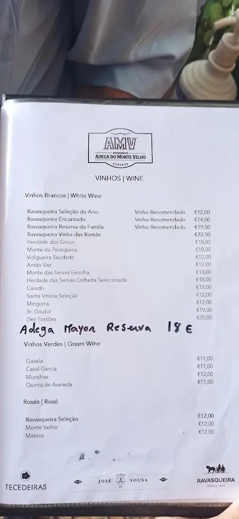 Menu_Restaurante Adega do Monte Velho_Ourique_immagine_4