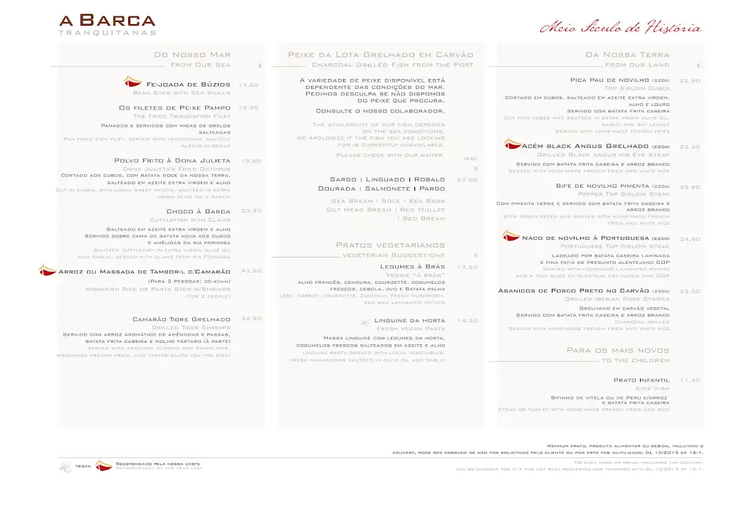 Menu_A Barca Tranquitanas_Zambujeira do Mar_image_2