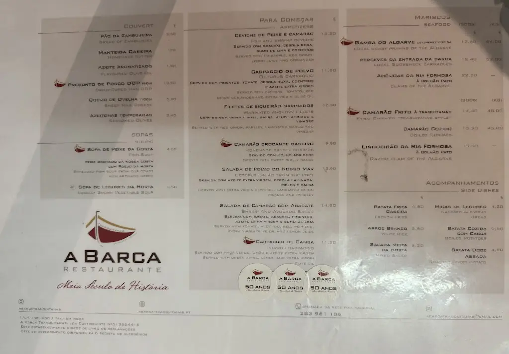 Menu_A Barca Tranquitanas_Zambujeira do Mar_image_3