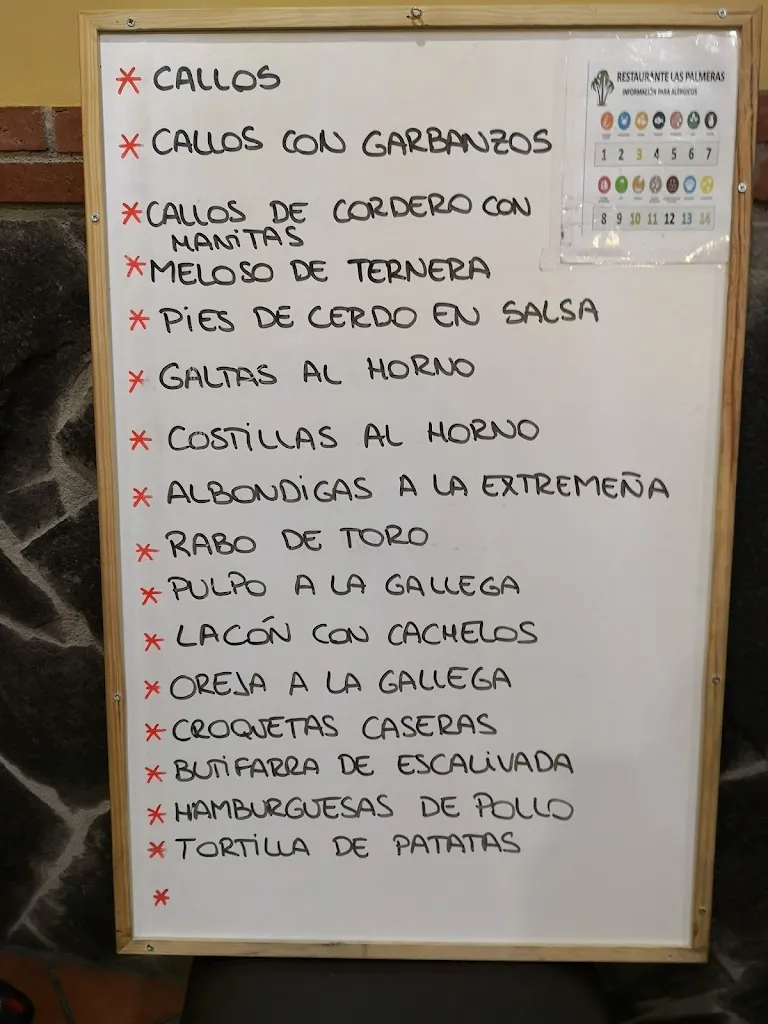 Menu_Bar Las Palmeras_Castellbisbal_image_2