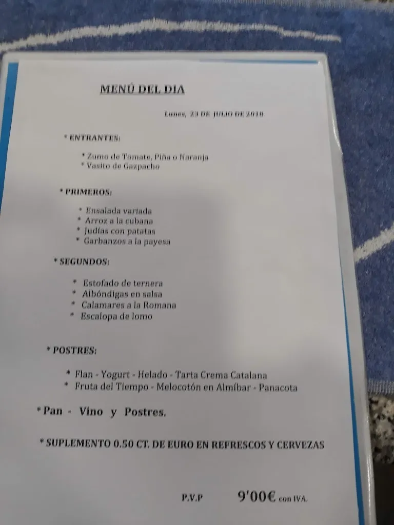 Menu_Restaurante Parking Service_Castellbisbal_image_1