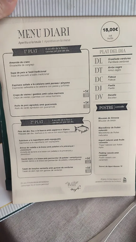 Menu_El Palau Vell Restaurant_Castellbisbal_image_2