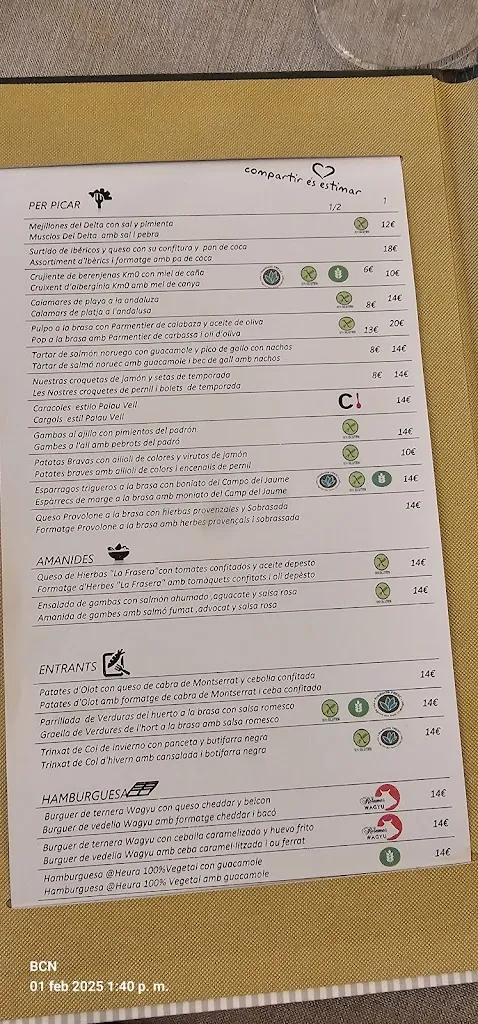 Menu_El Palau Vell Restaurant_Castellbisbal_image_4