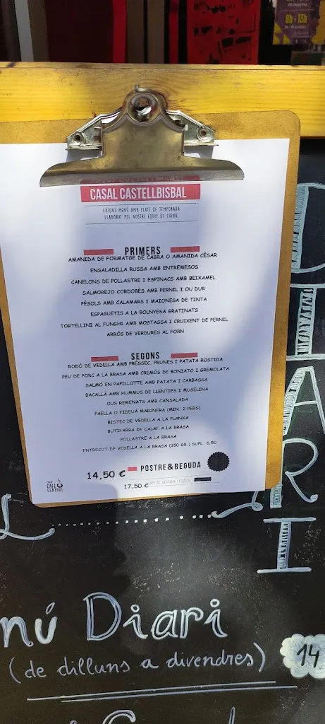 Menu_Bar El Casal_Castellbisbal_immagine_1