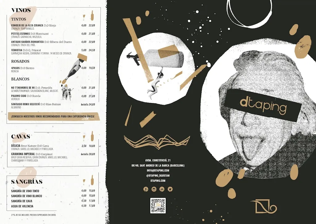 Menu_Bar restaurant Dtaping_Castellbisbal_immagine_2