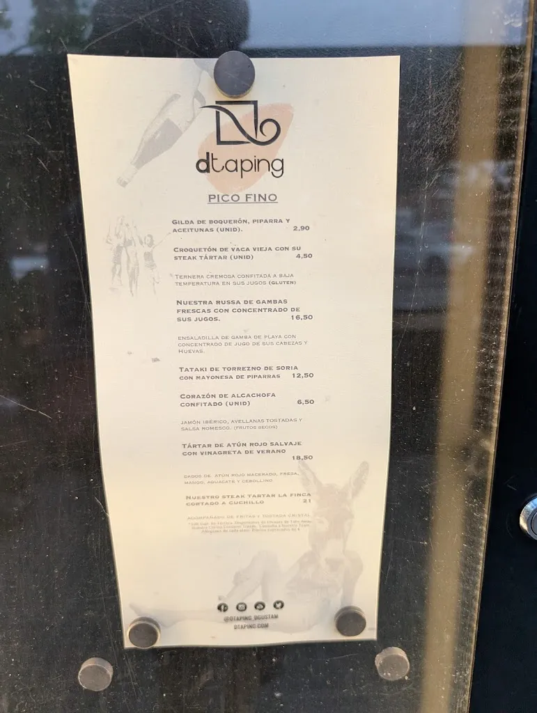 Menu_Bar restaurant Dtaping_Castellbisbal_immagine_3