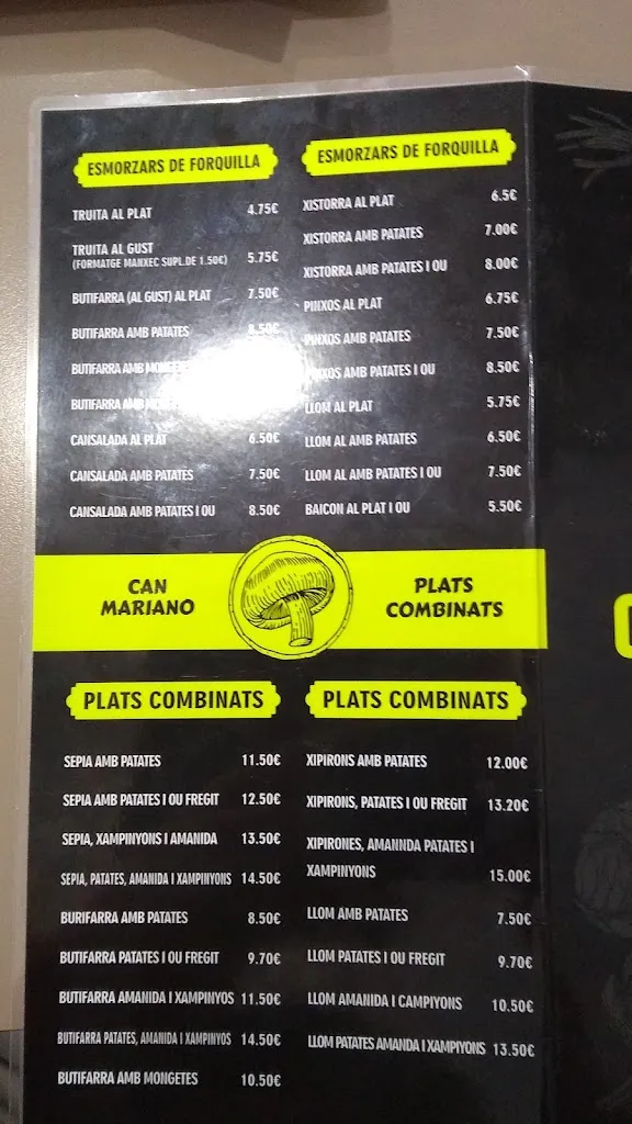 Menu_Can Mariano_Castellar del Vallès_image_1