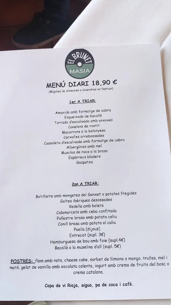 Menu_Restautant El Brunet_Castellar del Vallès_image_2