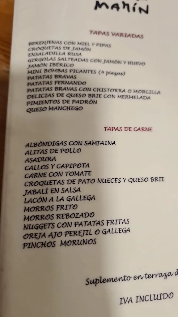 Menu_El Racó d'en Marin_Castellar del Vallès_image_1