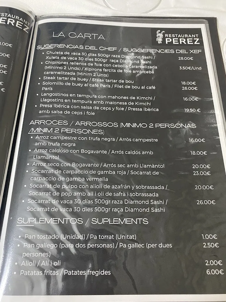 Menu_Restaurant Pérez_Castellar del Vallès_image_2