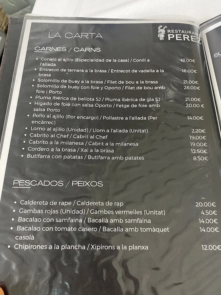 Menu_Restaurant Pérez_Castellar del Vallès_image_3