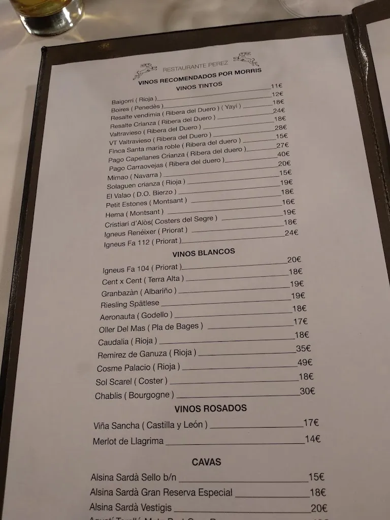 Menu_Restaurant Pérez_Castellar del Vallès_image_4