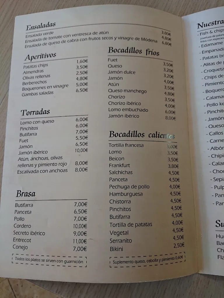 Menu_BAR RESTAURANT LA BONA SORT_Castellar del Vallès_image_4