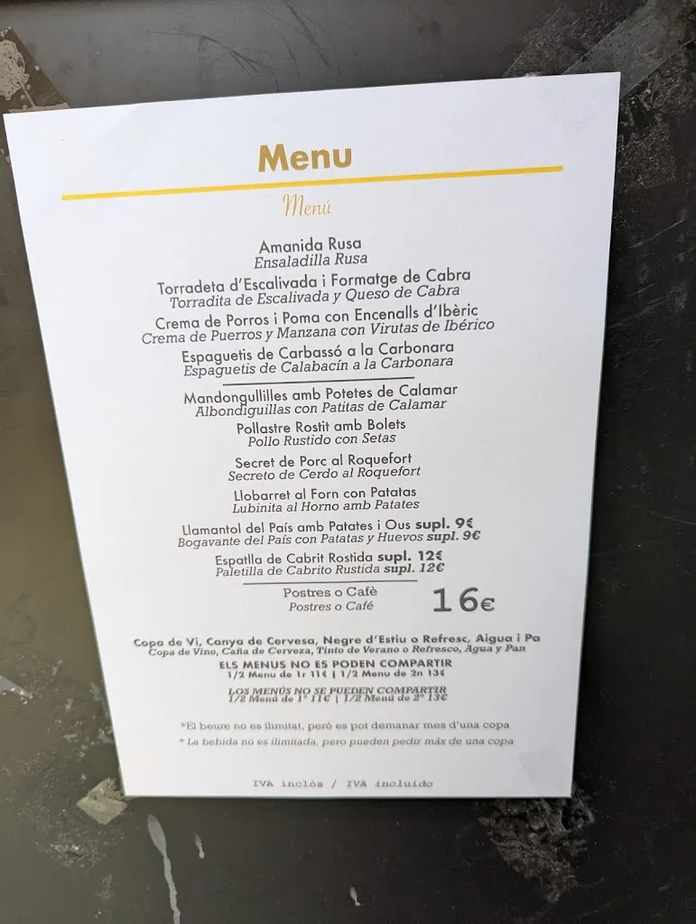 Menu_La Taverna del Gall i la Gallina_Castellar del Vallès_image_2