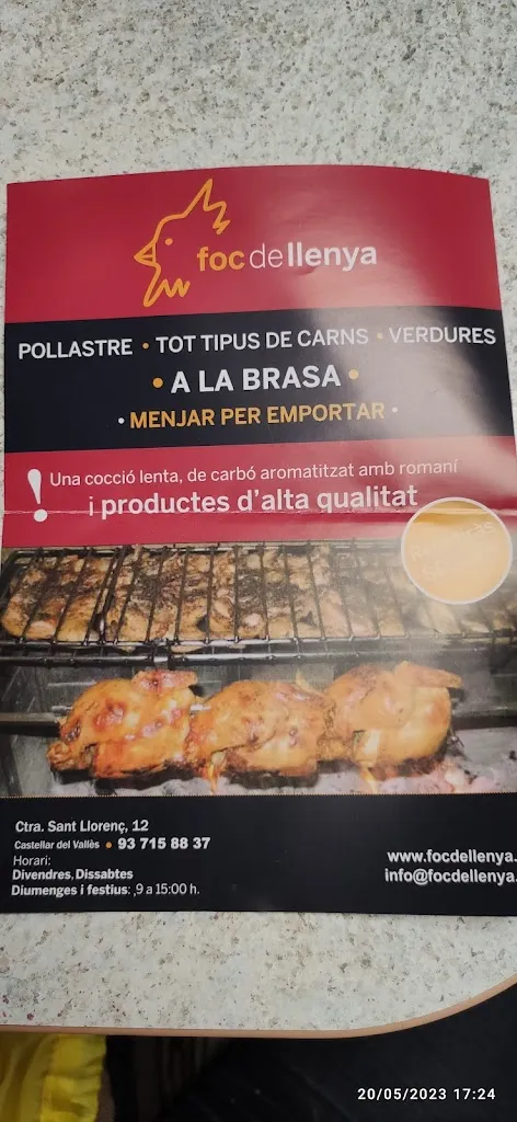 Menu_Foc de Llenya_Castellar del Vallès_image_1