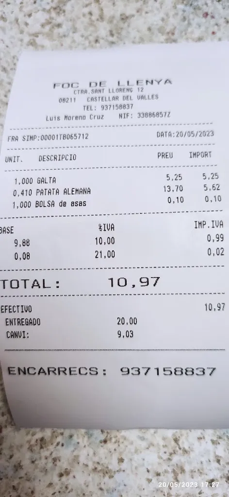 Yoly Acuario_Foc de Llenya_Castellar del Vallès_review