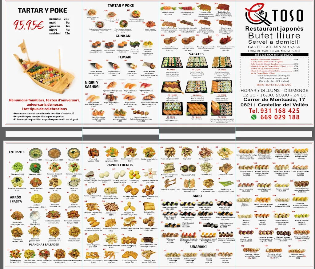 Menu_Restaurant japonès Toso_Castellar del Vallès_image_1