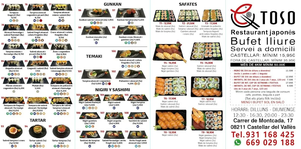 Menu_Restaurant japonès Toso_Castellar del Vallès_image_2