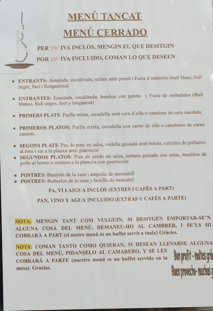 Menu_Santa Bàrbara Restaurant_Cercs_image_2