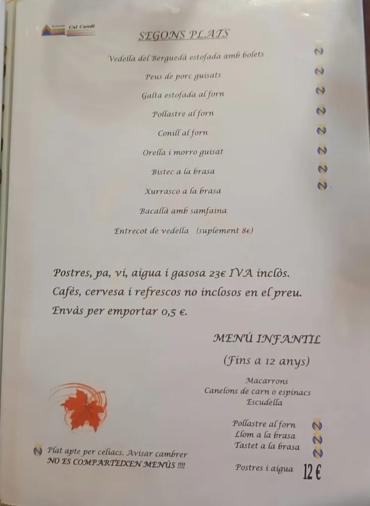 Menu_Restaurant Cal Candi_Cercs_image_1