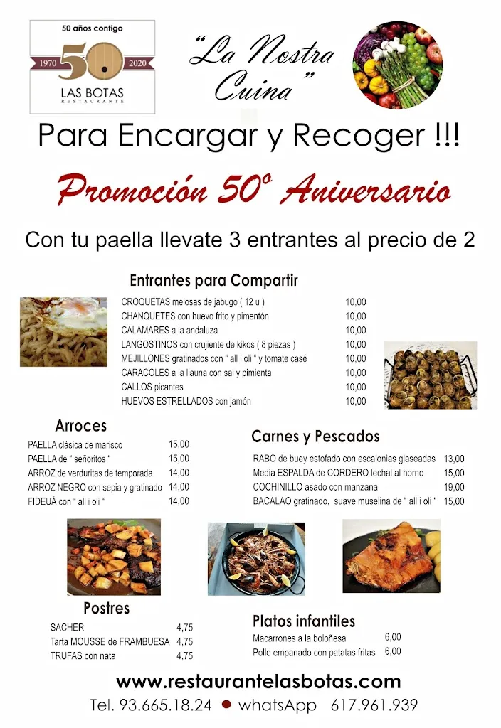 Menu_Las Botas_Castelldefels_image_1