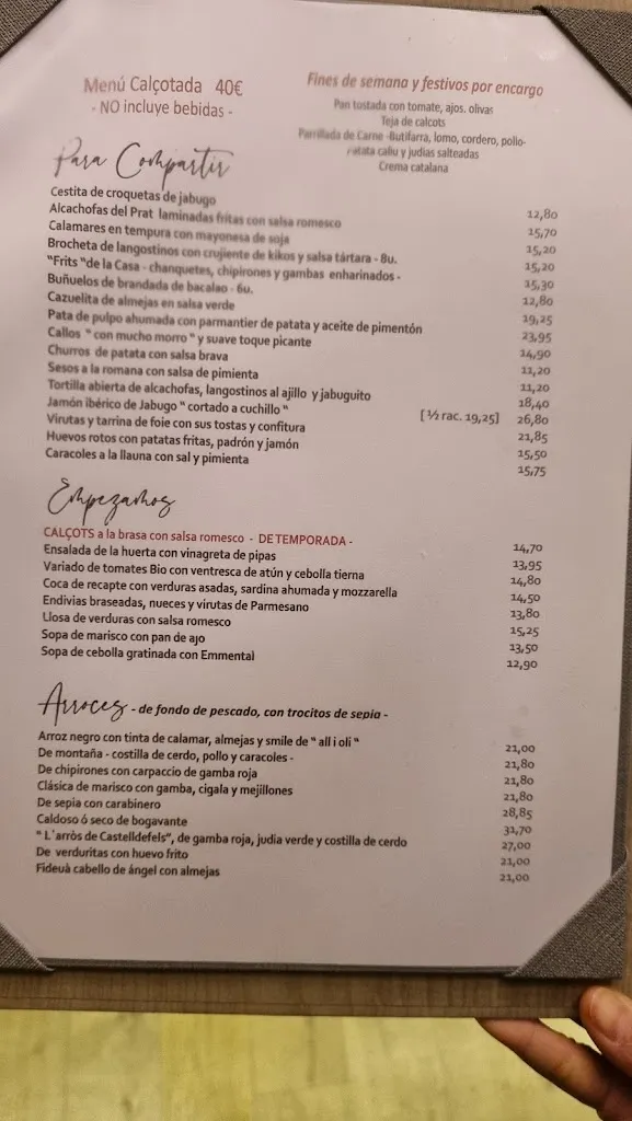 Menu_Las Botas_Castelldefels_image_3