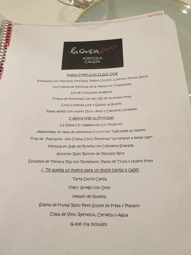 Menu_La Canija_Castelldefels_image_1