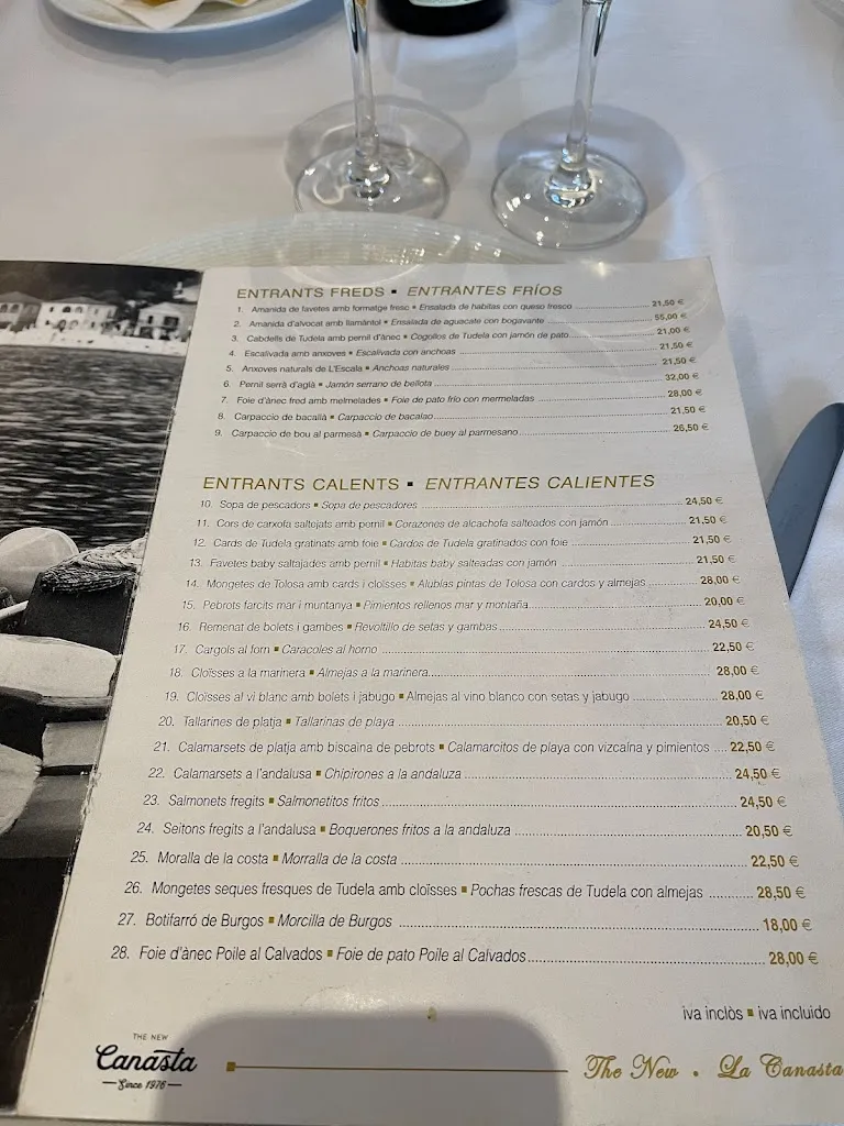 Menu_Restaurant La Canasta_Castelldefels_immagine_1