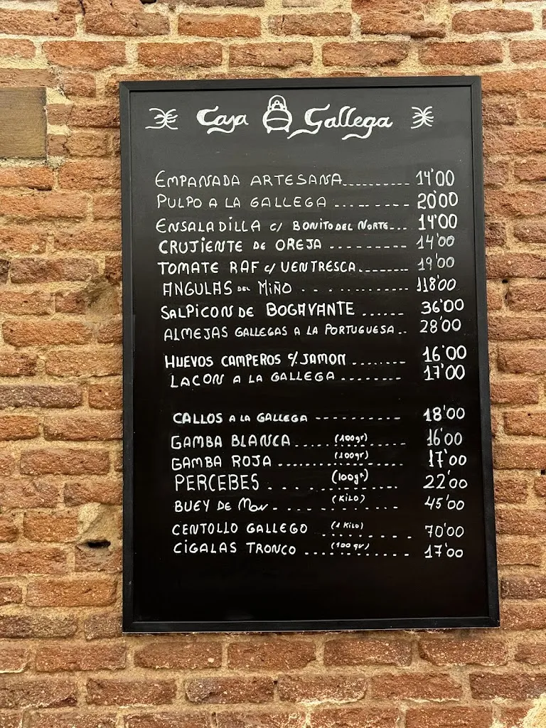 Menu_Casa Gallega Restaurante &Tapas _Castelldefels_image_1