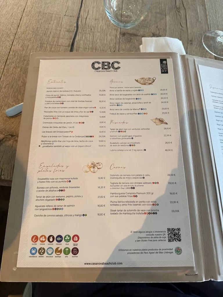 Menu_Restaurant Casanova Beach Club_Castelldefels_immagine_4
