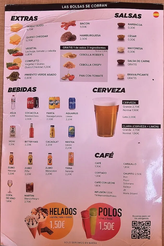 Menu_Rober's Frankfurt Castelldefels_Castelldefels_image_1