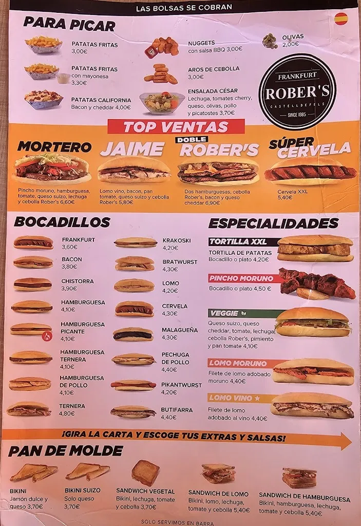 Menu_Rober's Frankfurt Castelldefels_Castelldefels_image_3