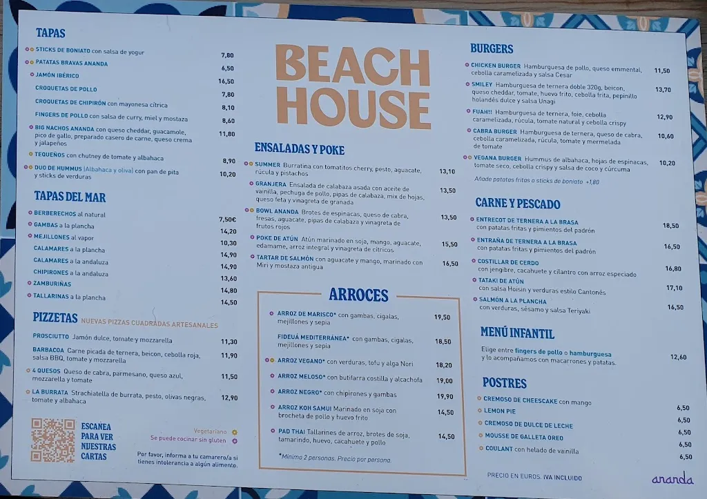 Menu_Ananda Beach House_Castelldefels_immagine_1