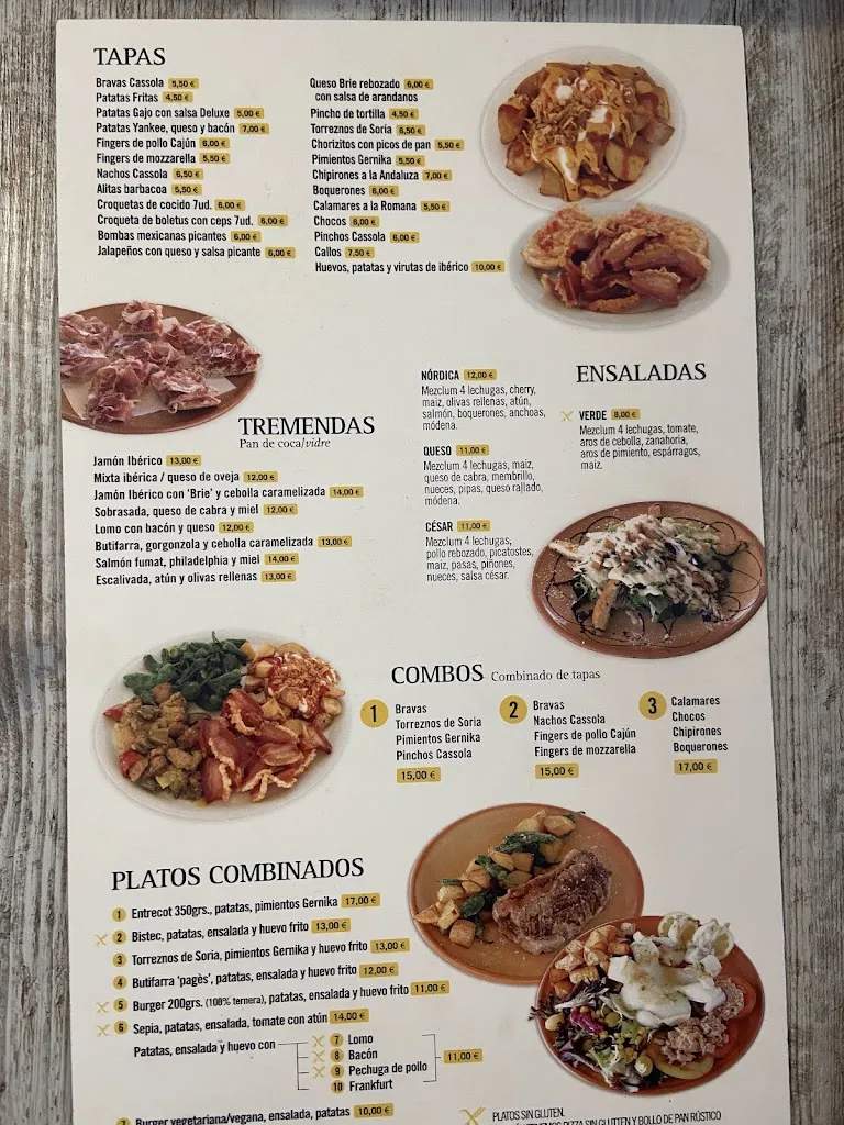 Menu_La Cassola. Restaurant, bar, pizzeria_Collbató_image_3