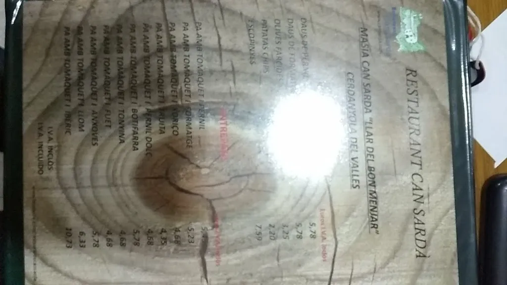 Menu_Restaurant Can Sardà_Cerdanyola del Vallès_immagine_1