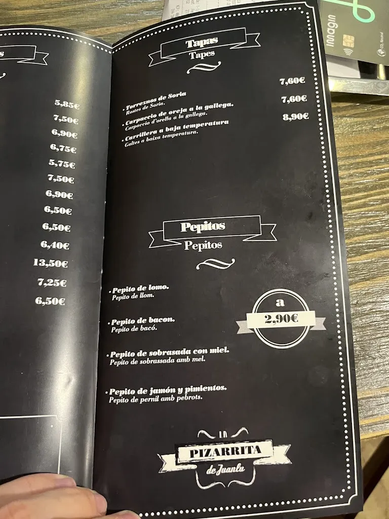Menu_La Pizarrita de Juanlu_Cerdanyola del Vallès_image_2