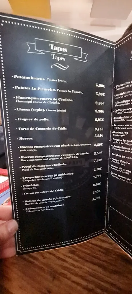 Menu_La Pizarrita de Juanlu_Cerdanyola del Vallès_image_3