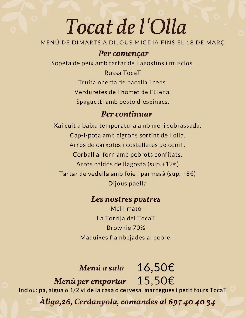 Menu_Restaurant Tocat de l'Olla_Cerdanyola del Vallès_immagine_2