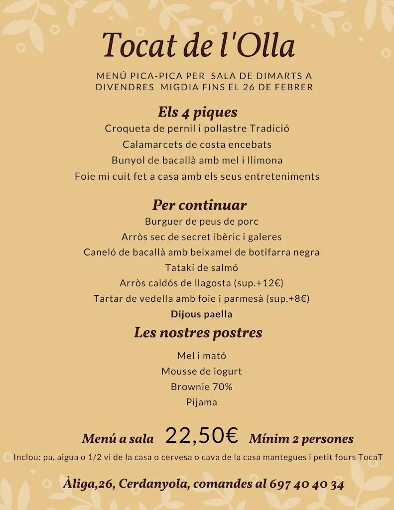 Menu_Restaurant Tocat de l'Olla_Cerdanyola del Vallès_immagine_3