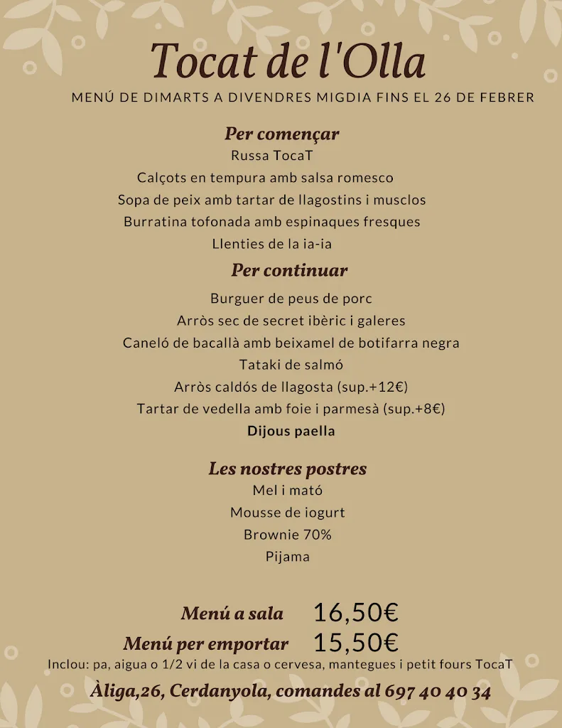 Menu_Restaurant Tocat de l'Olla_Cerdanyola del Vallès_immagine_4