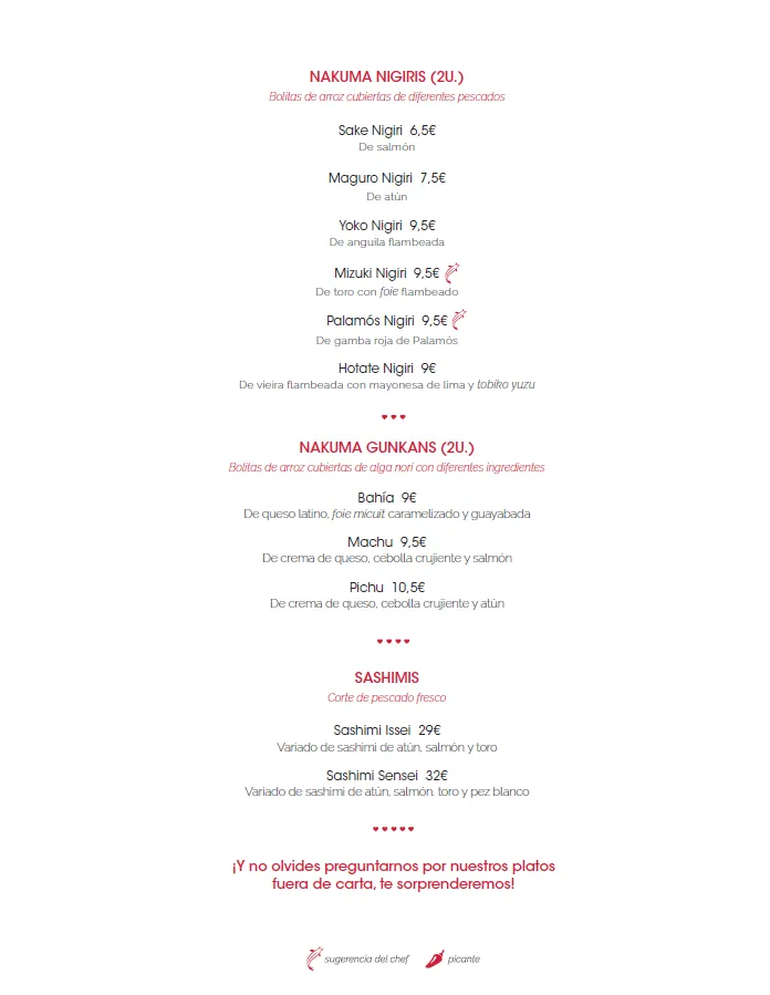 Menu_Nakuma | Cerdanyola_Cerdanyola del Vallès_image_1