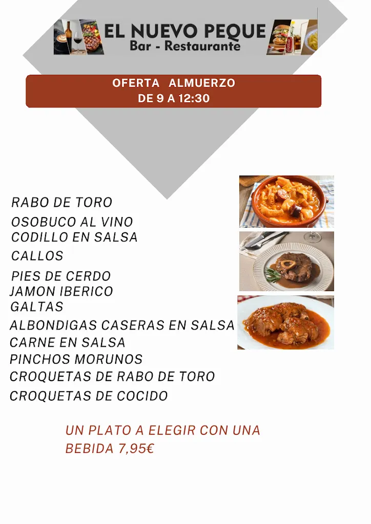 Menu_El NUEVO PEQUE BAR RESTAURANTE_Cerdanyola del Vallès_image_4