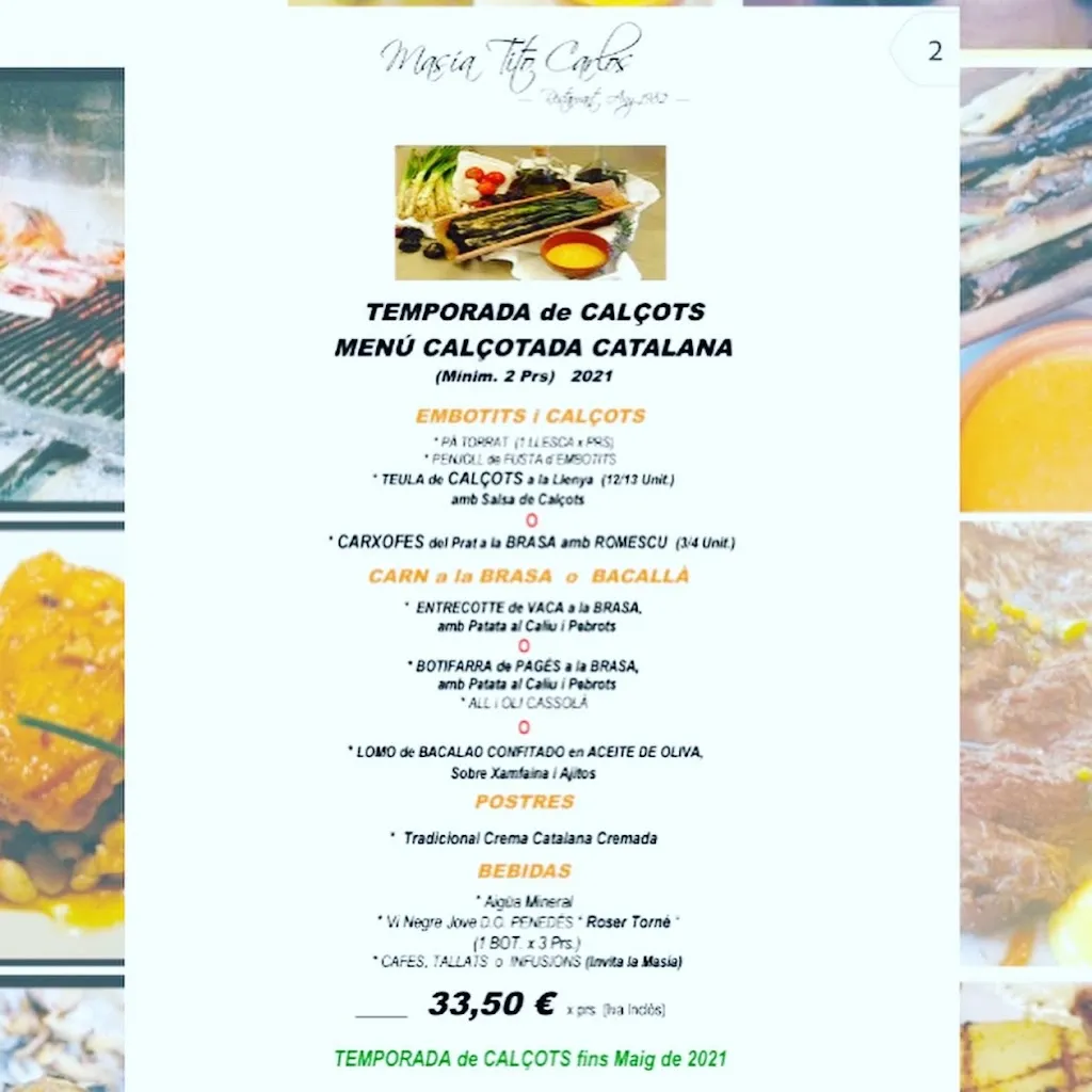 Menu_Masia Tito Carlos_Cerdanyola del Vallès_image_3